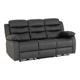 Faux Leather 3 + 2 Seater Sofa Set Electric Recliner - Roma