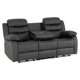 Faux Leather 3 + 2 Seater Sofa Set Electric Recliner - Roma