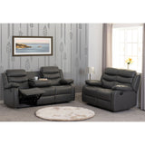 Faux Leather 3 + 2 Seater Sofa Set Recliner - Roma