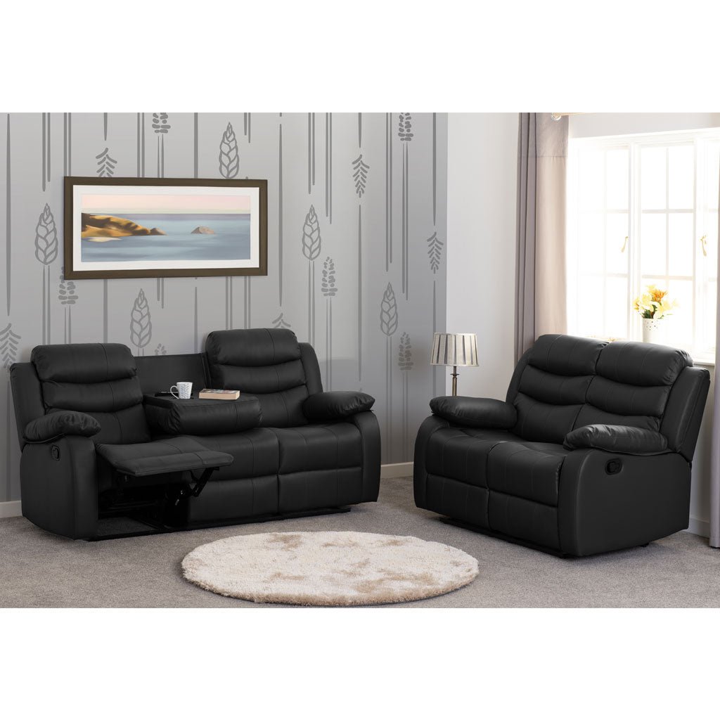 Faux Leather 3 + 2 Seater Sofa Set Recliner - Roma