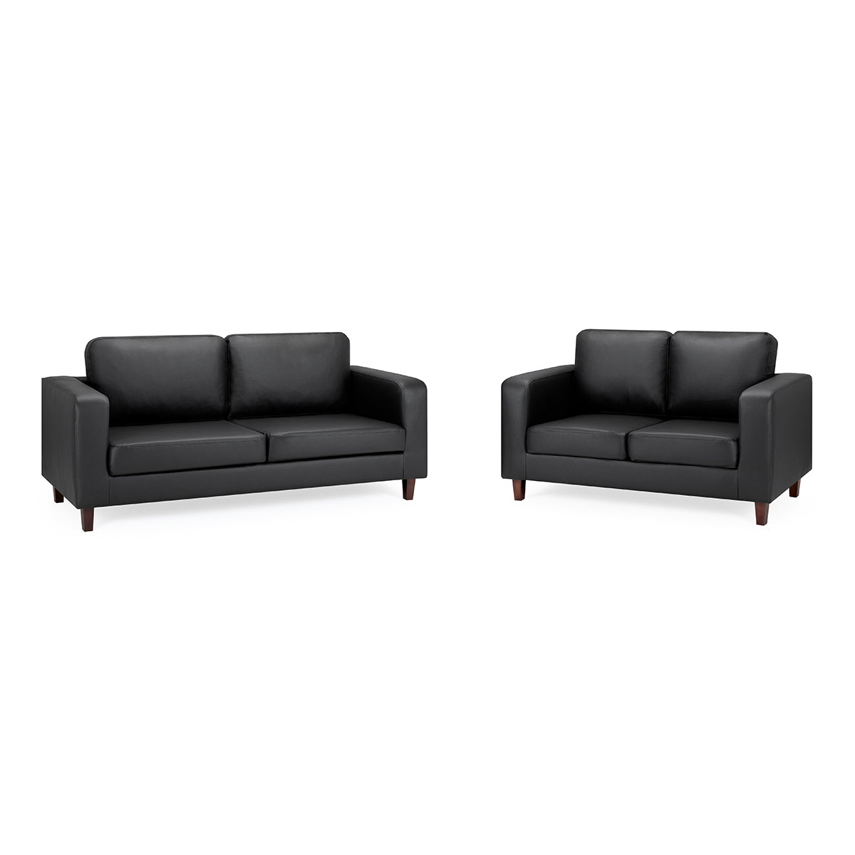 Faux Leather 3 + 2 Seater Sofa Set - Box