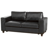 Faux Leather 3 Seater Sofa 176cm Wide - Kensington Home