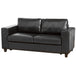 Faux Leather 3 Seater Sofa 176cm Wide - Kensington Home