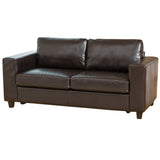 Faux Leather 3 Seater Sofa 176cm Wide - Kensington Home