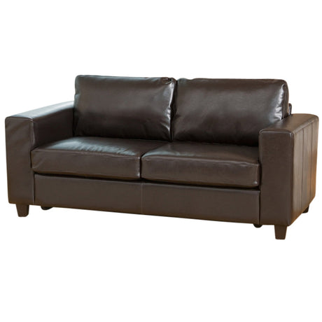 Faux Leather 3 Seater Sofa 176cm Wide - Kensington Home