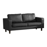 Faux Leather 3 Seater Sofa 179cm Wide - Kensington Home