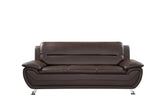 Faux Leather 3 Seater Sofa 200cm Wide - Kensington Home