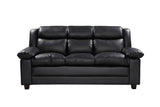 Faux Leather 3 Seater Sofa 203cm Wide - Kensington Home