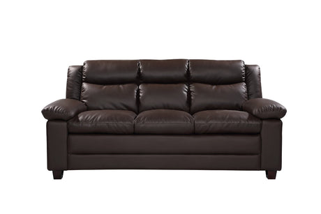 Faux Leather 3 Seater Sofa 203cm Wide - Kensington Home