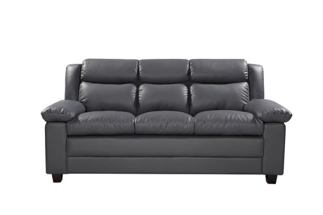 Faux Leather 3 Seater Sofa 203cm Wide - Kensington Home