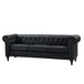 Faux Leather 3 Seater Sofa 207cm Wide - Kensington Home