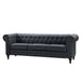 Faux Leather 3 Seater Sofa 207cm Wide - Kensington Home