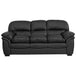 Faux Leather 3 Seater Sofa 212cm Wide - Kensington Home