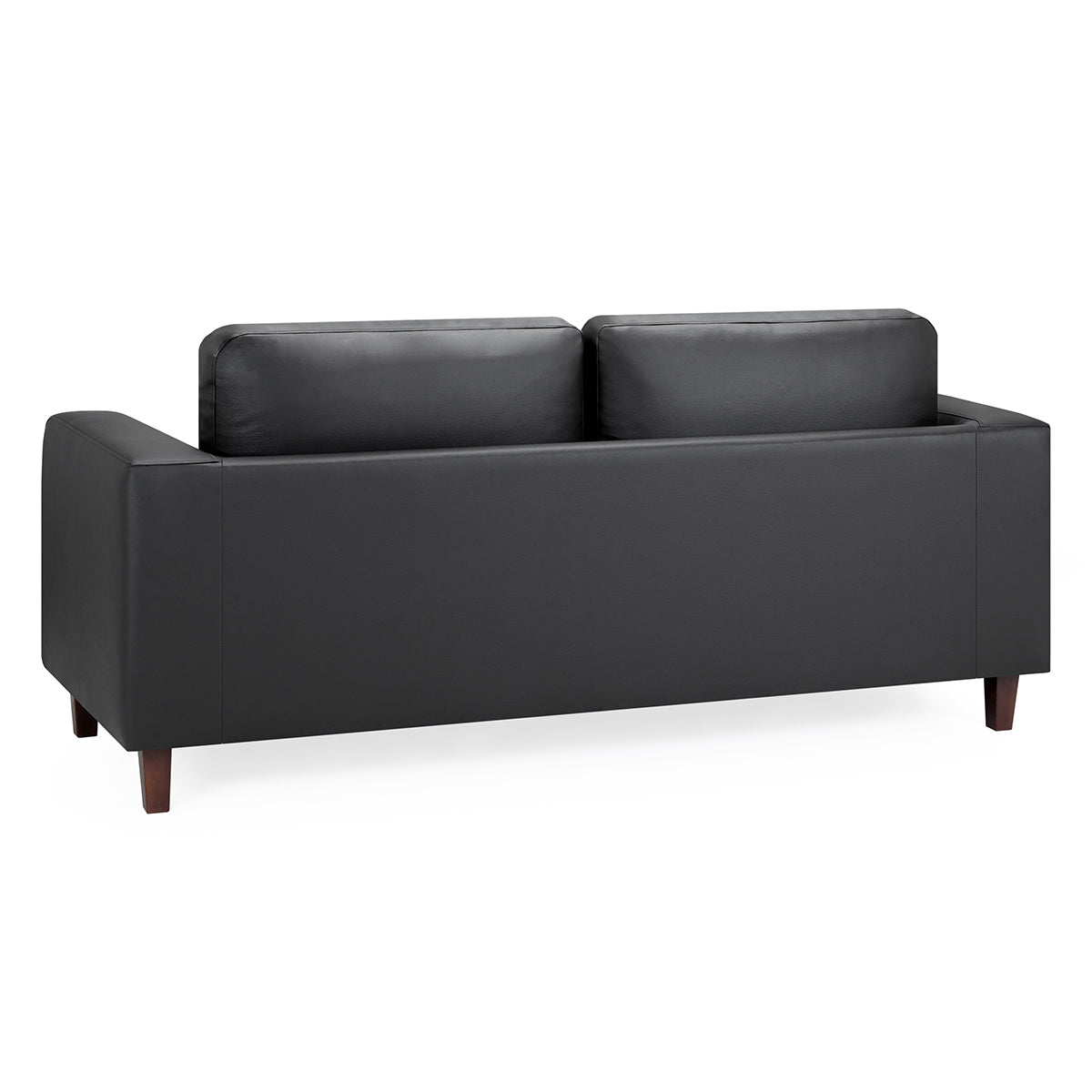 Faux Leather 3 Seater Sofa - Box