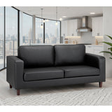 Faux Leather 3 Seater Sofa - Box