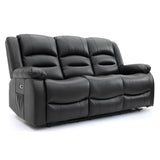 Faux Leather 3 Seater Sofa Electric Recliner - Alva
