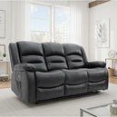 Faux Leather 3 Seater Sofa Electric Recliner - Alva