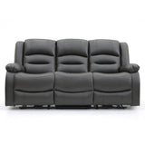 Faux Leather 3 Seater Sofa Electric Recliner - Alva