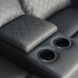 Faux Leather 3 Seater Sofa Electric Recliner - Florence Cinema