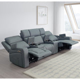 Faux Leather 3 Seater Sofa Electric Recliner - Florence Cinema