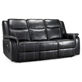 Faux Leather 3 Seater Sofa Electric Recliner - Galaxy Tech