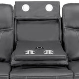 Faux Leather 3 Seater Sofa Electric Recliner - Galaxy Tech
