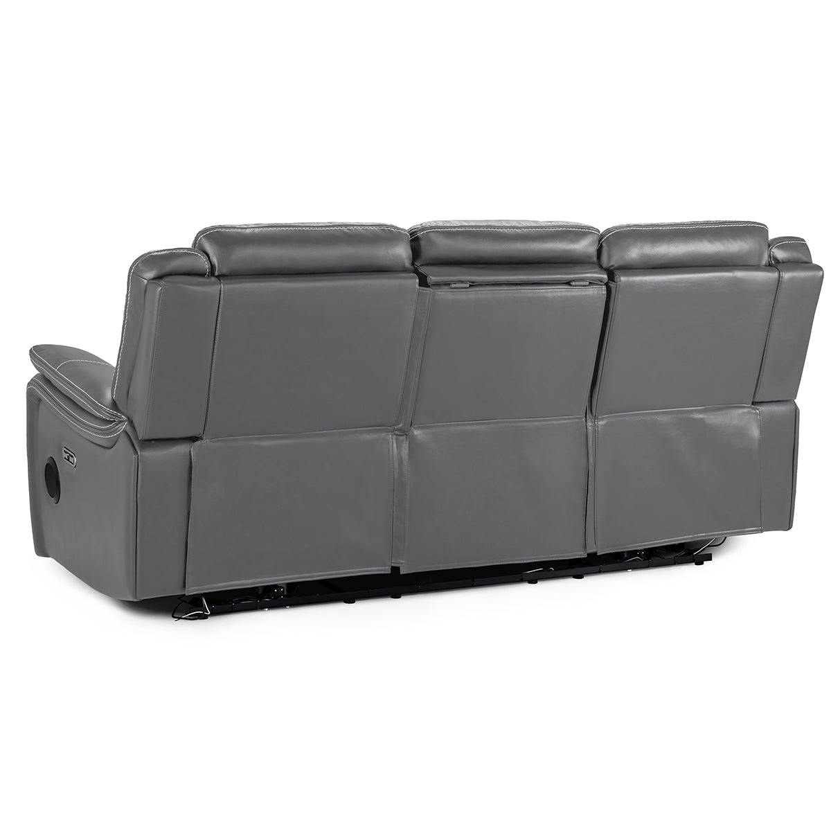 Faux Leather 3 Seater Sofa Electric Recliner - Galaxy Tech