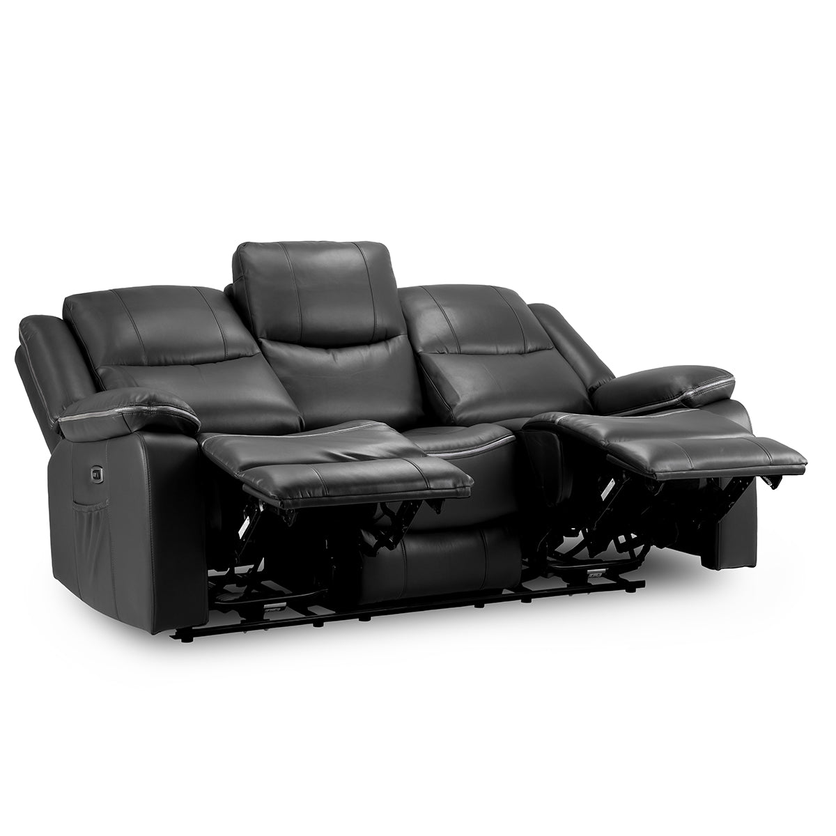 Faux Leather 3 Seater Sofa Electric Recliner - Harald
