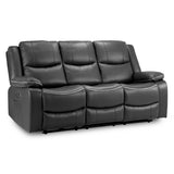 Faux Leather 3 Seater Sofa Electric Recliner - Harald