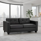Faux Leather 3 Seater Sofa - Jerry
