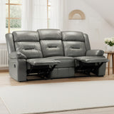 Faux Leather 3 Seater Sofa Recliner - Novie