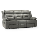Faux Leather 3 Seater Sofa Recliner - Novie