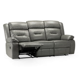 Faux Leather 3 Seater Sofa Recliner - Novie