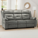 Faux Leather 3 Seater Sofa Recliner - Novie