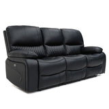 Faux Leather 3 Seater Sofa Recliner - Orla