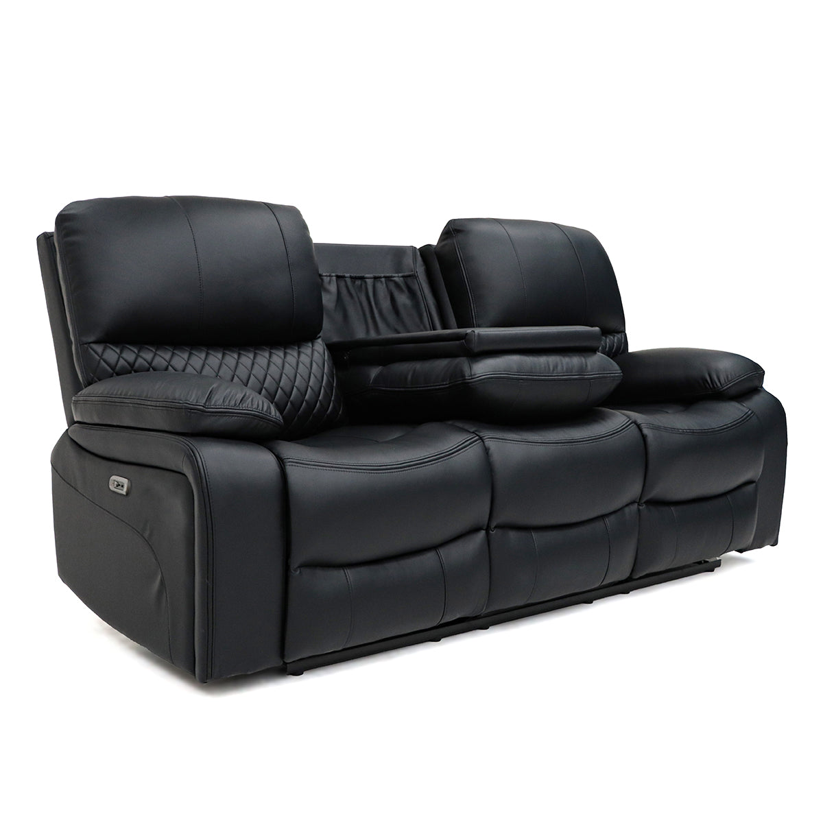 Faux Leather 3 Seater Sofa Recliner - Orla