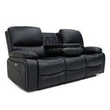 Faux Leather 3 Seater Sofa Recliner - Orla