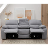 Faux Leather 3 Seater Sofa Recliner - Orla