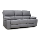 Faux Leather 3 Seater Sofa Recliner - Orla