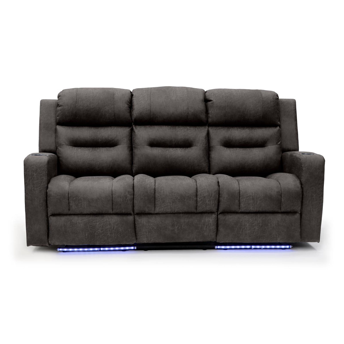 Faux Leather 3 Seater Sofa Recliner Tech - C-Love