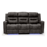 Faux Leather 3 Seater Sofa Recliner Tech - C-Love