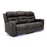 Faux Leather 3 Seater Sofa Recliner Tech - C-Love