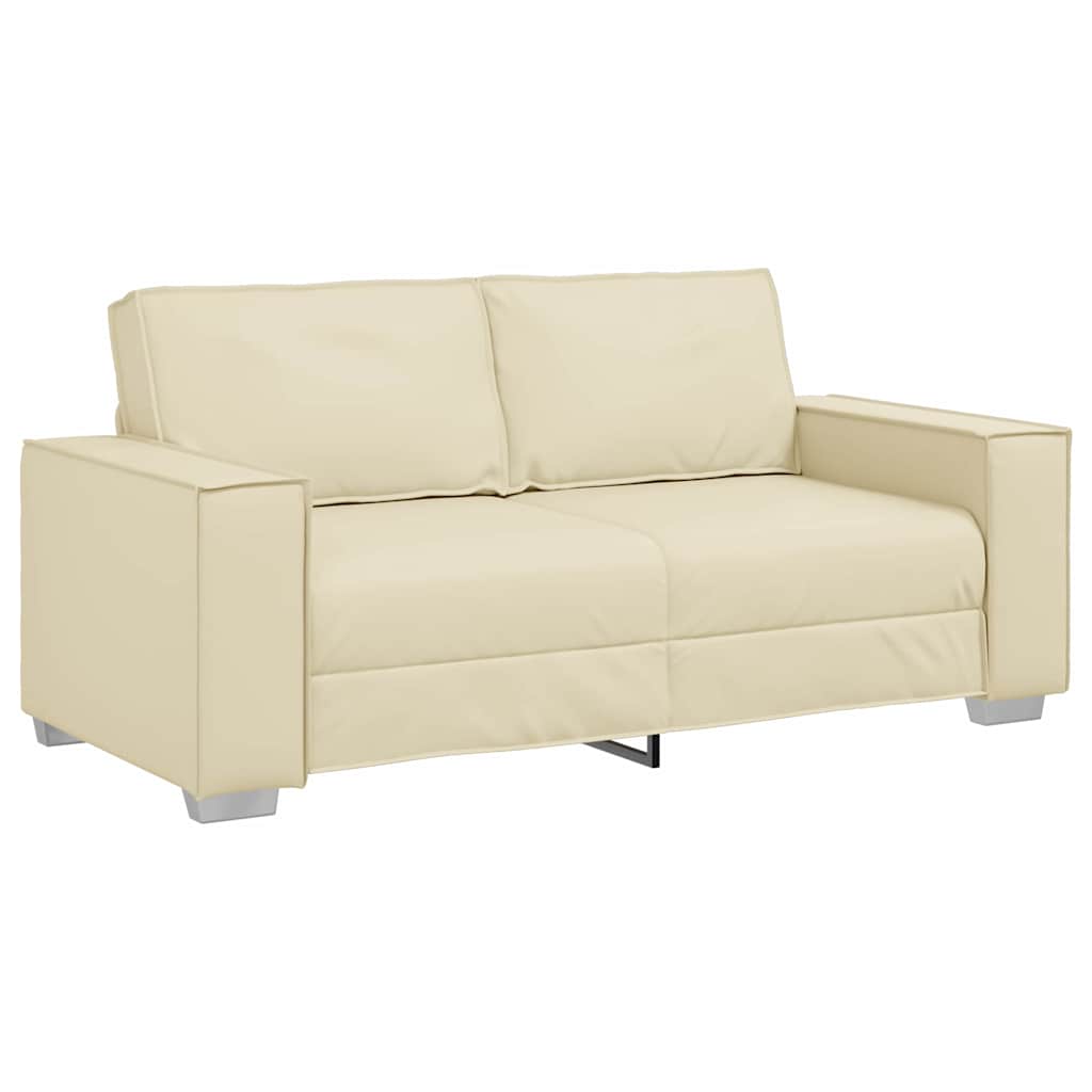 Faux Leather 3 Seater Sofa - Vantage Home