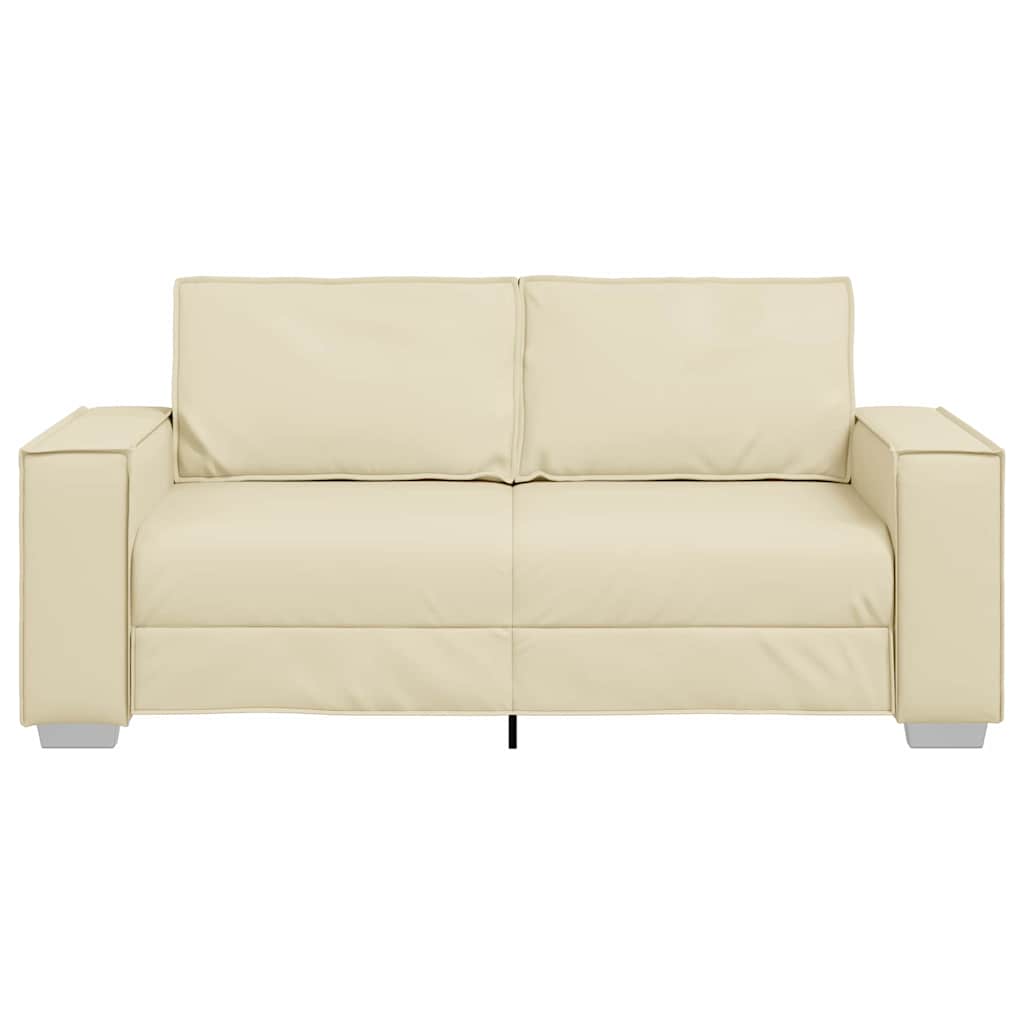 Faux Leather 3 Seater Sofa - Vantage Home