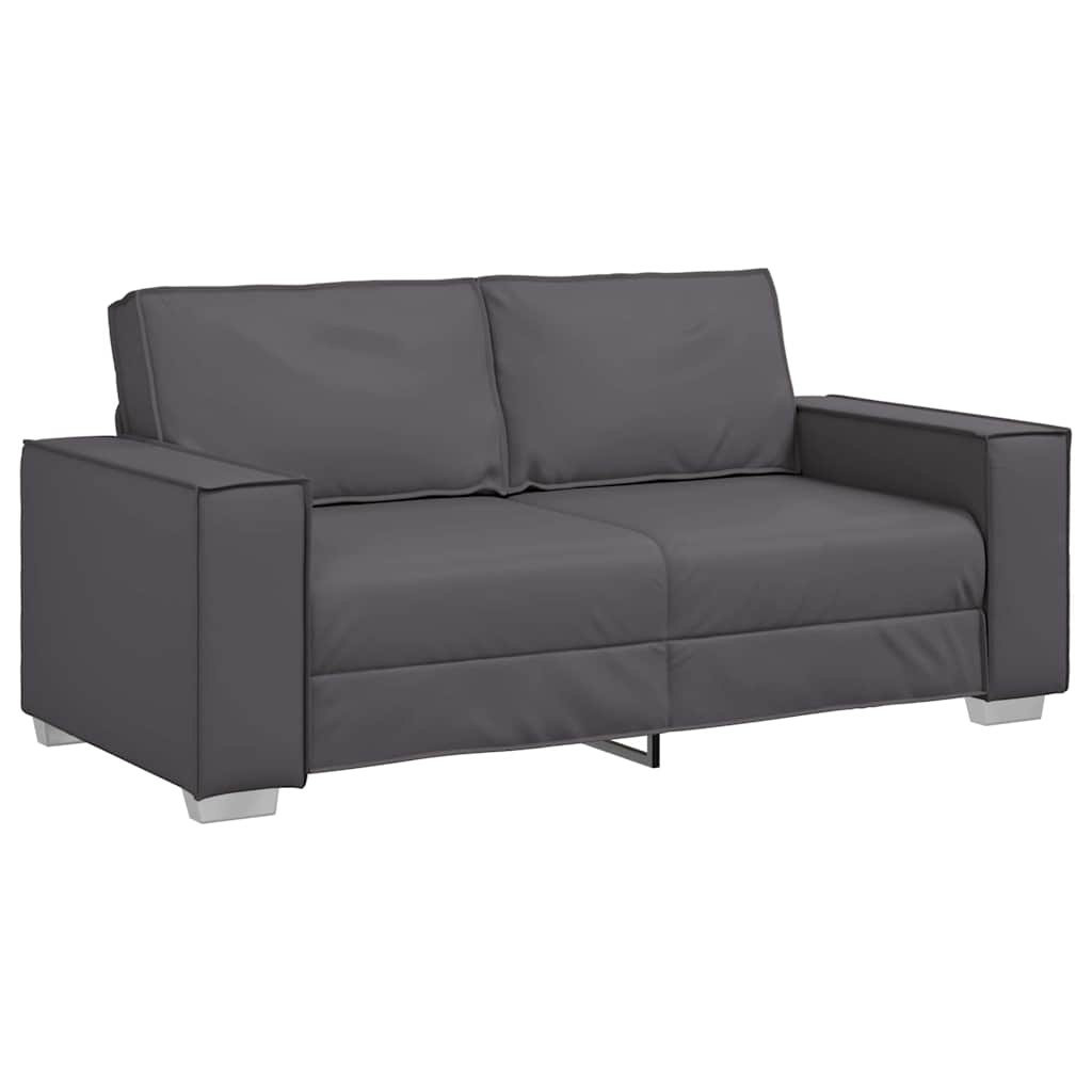 Faux Leather 3 Seater Sofa - Vantage Home