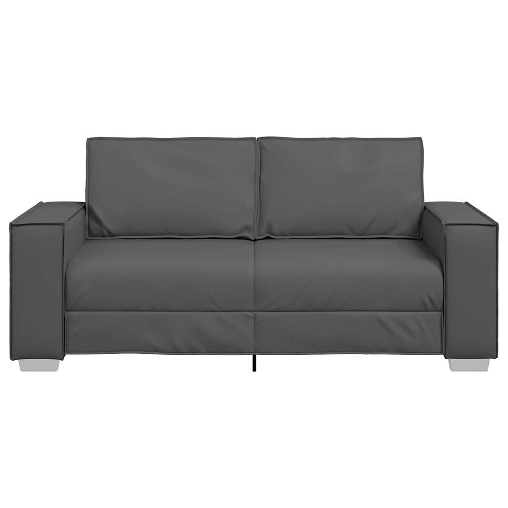 Faux Leather 3 Seater Sofa - Vantage Home