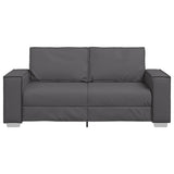 Faux Leather 3 Seater Sofa - Vantage Home