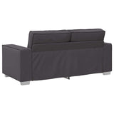 Faux Leather 3 Seater Sofa - Vantage Home