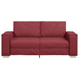 Faux Leather 3 Seater Sofa - Vantage Home