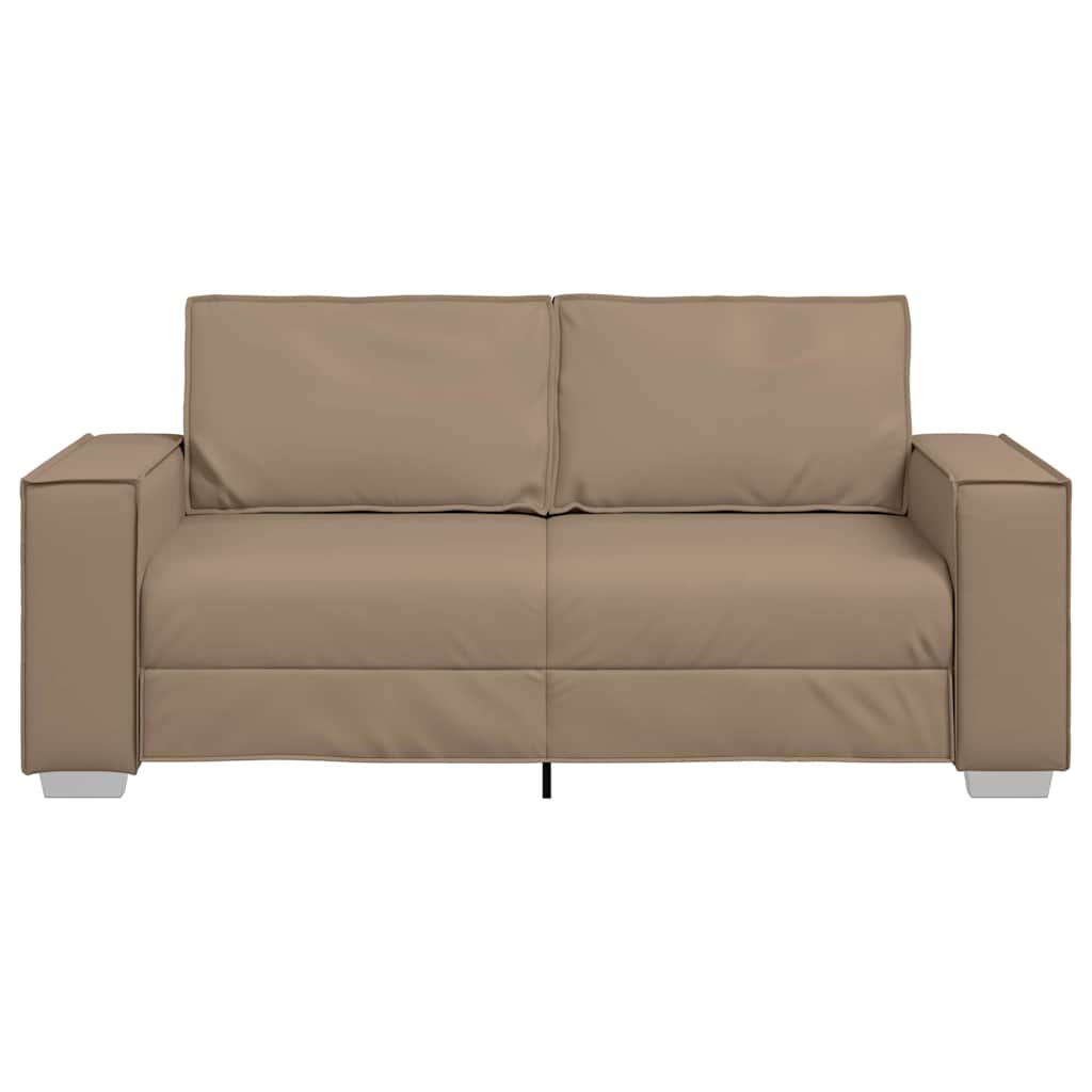 Faux Leather 3 Seater Sofa - Vantage Home